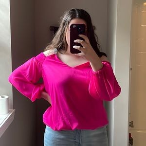 Bright pink top